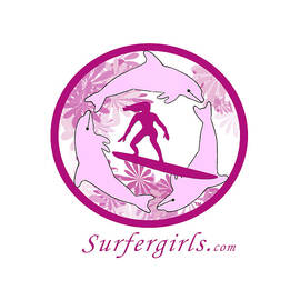 Surfer Girls Logo Flowers by Waterdancer