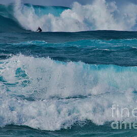 Surfer in the Waves Hawaii by Debra Banks
