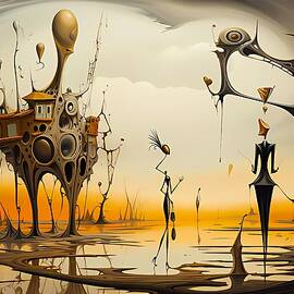 Surreal representation of Beauty and the Beast No 2 by Andre Petrov
