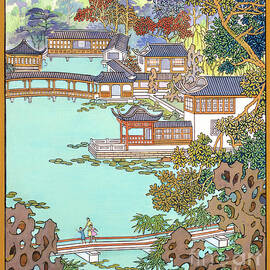 Suzhou Gardens I - Brown Tones           by Sun Chuanzhe