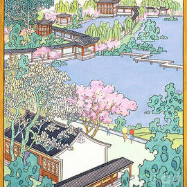 Suzhou Gardens III - Blue Tones by Sun Chuanzhe