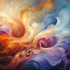 Swirling Shades of Abstraction by Land of Dreams