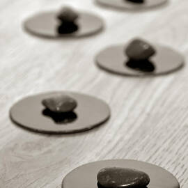 Symbolic Zen Path with Stones in a Spa by Olivier Le Queinec