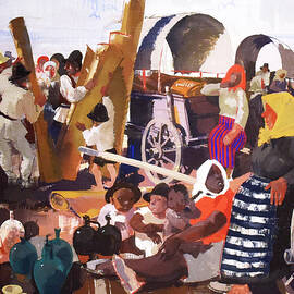 Szekely village fair in Transylvania  by Aba-Novak Vilmos by Aba-Novak Vilmos