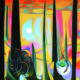 Tall Black Cedars by Ursula Abresch