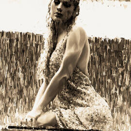 Taylor Swift drenched by rain by Gradify Creations