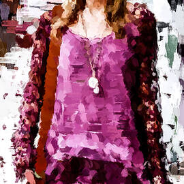 Taylor Swift wears purple outfit to cheer Travis Kelce by Gradify Creations