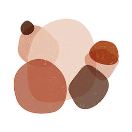 Terracotta Abstract 32 - Modern, Contemporary Art - Abstract Organic Shapes - Brown, Sienna by Studio Grafiikka