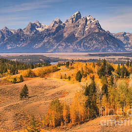 Teton Autumn Tapestry Left by Adam Jewell