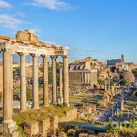 The ancient Roman forum, Rome by Neale And Judith Clark