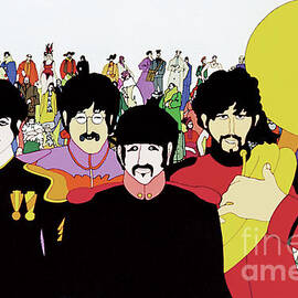 The Beatles in Pepperland #2 by Antonios Valamontes