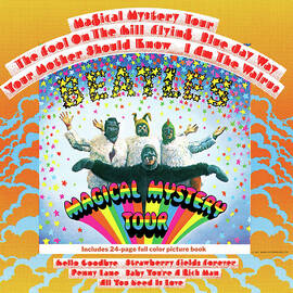 The Beatles Magical Mystery Tour Album Cover Metal Poster by