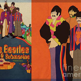 The Beatles - Yellow Submarine - Album Cover by Antonios Valamontes