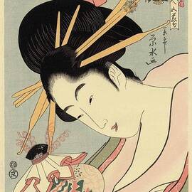 The courtesan Hanahito from the Ogi-ya by Antonios Valamontes