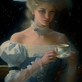 The Cup of Tea Oil Painting by Nature Oil Painting