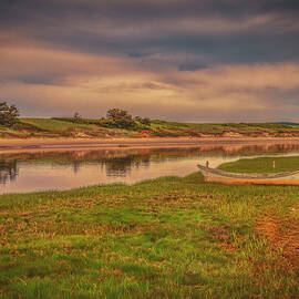 The Dory at Footbridge Beach by Penny Polakoff