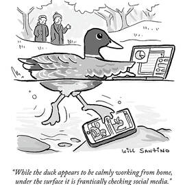 The Duck Working From Home by Will Santino