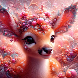 The Enchanted Fawn of Fractal Forest by Bill and Linda Tiepelman