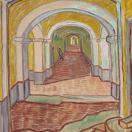 The Entrance Hall of Saint Paul Asylum in Saint Remy by Antonios Valamontes