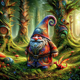 The Gnome's Fractal Forest by Bill and Linda Tiepelman