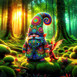 The Gnome's Morning in Enchanted Woods by Bill and Linda Tiepelman