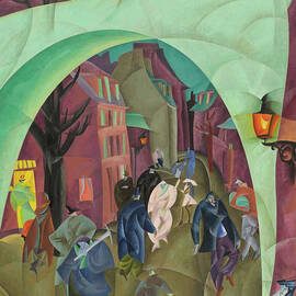 The Green Bridge II - Die Gruene Bruecke II by Lyonel Feininger by Lyonel Feininger