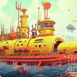 The Immersive Voyage of the Beatles Yellow Submarine #3 by Antonios Valamontes