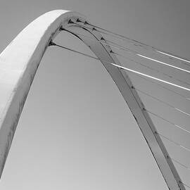 The Millennium Bridge arch in monochrome by Francisco Ruiz Navas