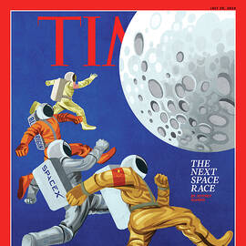 The Next Space Race by Illustration by Alessandro Gottardo for TIME