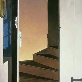 The Upstairs - Interior  by Charles Sheeler by Charles Sheeler
