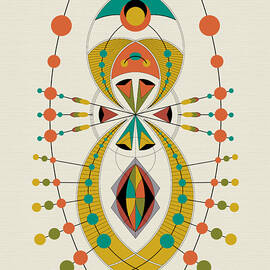 The Visitor of Mid-Century with cream horizontal background by DB Artist