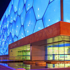 The Water Cube National Aquatics Center in the Olympic Park, Beijing, Peoples Republic of China by Neale And Judith Clark