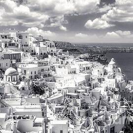 Thera - Fira City on Santorini - Greece BW by Stefano Senise