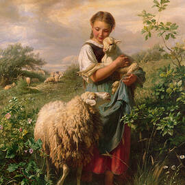 The Shepherdess by Johann Baptist Hofner