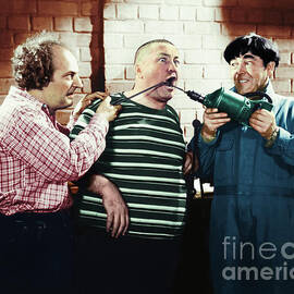 Three Stooges Helping a Friend by Franchi Torres