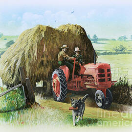 Threshing On The Farm by Jim Butcher