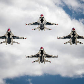 Thunderbirds Diamond Formation - Fine Art Aviation Photography by Dave Koch by Dave Koch - Aircraft Photography