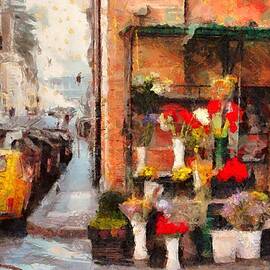 Tiny car in Roma parked on a quaint street by Stefano Senise