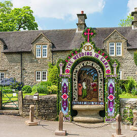 Tissington well dressing, Derbyshire, England by Neale And Judith Clark