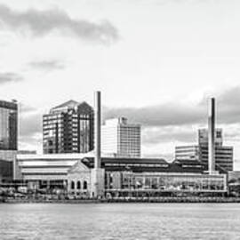 Toledo Skyline Black and White Panorama by Paul Velgos