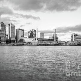 Toledo Skyline in Black and White by Paul Velgos