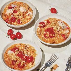 Tomato and Parmesan Risotto by Alex Lau