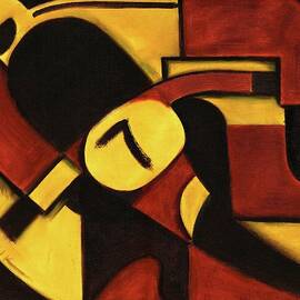 Tommervik Abstract Motorcycle Racer Art Print by Tommervik