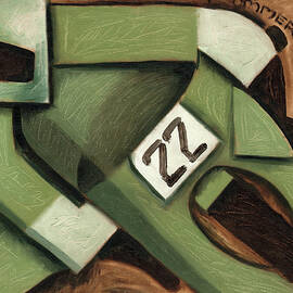  Tommervik Geometric Motorcycle Racing Art Print by Tommervik