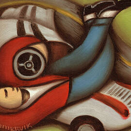 James Dean Car Wreck Art Print by Tommervik