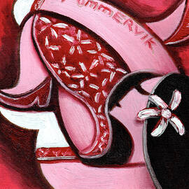 Woman In Red Hawaiian Dress by Tommervik