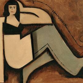  Vintage Pin-up Model Painting  by Tommervik