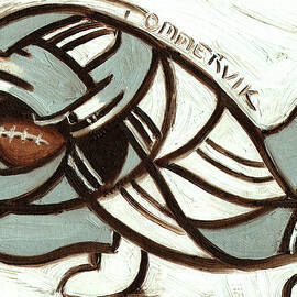 Tommervik Wolves Playing Football Wall Art Print by Tommervik