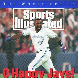 Toronto Blue Jays Joe Carter, 1993 World Series Sports Illustrated Cover by Sports Illustrated