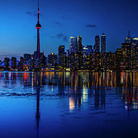 Toronto Blue Skyline by DEE POTTER